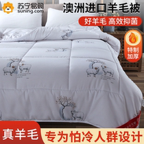 Quilt winter quilt winter thickened warm wool quilt winter cashmere Australian autumn and winter quilt quilt core feather silk cotton 1258