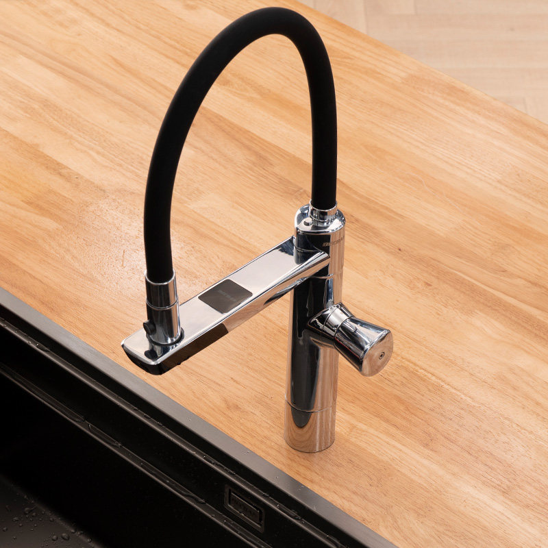 Beck bass induction faucet F01 Intelligent control water real-time water temperature LED lighting controllable garbage processor-Taobao