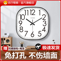 Wall clock living room home fashion personality creative simple creative clock bedroom classroom electronic quartz clock 2129