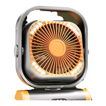Outdoor Camping Fan 2024 New Extra-long Endurance Fishing Camping Charge Small Lithium Electric Fan Portable Usb Made Cold Air Fan Super Silent Can Hang Tent Summer Day Great Wind L2971