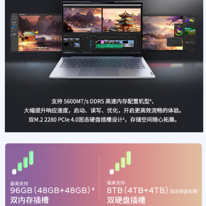 [2025 Новый Продукт] Ноутбук Lenovo ThinkBook 14/16 Intel Core Ultra5/7 14-дюймовый для бизнеса, офиса, студентов и игр, тонкий и легкий ноутбук ThinkPad 865