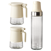 Seasoning box storage combination seasoning jar kitchen supplies household essential oil salt sauce vinegar bottle set Huanghe 1117