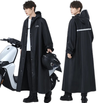 Raincoat mens long full-body heavy rain single-in-one electric motorcycle rider special outer wear poncho 2428
