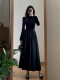 2026 Autumn and Winter Petite French Style High-End Hepburn Style Turtleneck Knitted Set Dress for Women