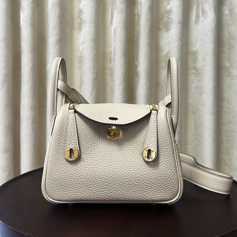 Mini Lindy Bag Original Tc Leather Semi-Hand-Stitched Wax Thread Mini Doctor Bag Women's Shoulder Crossbody Handbag Mini Lindy Bag Original Tc Leather Semi-Hand-Stitched Wax Thread Mini Doctor Bag Women's Shoulder Crossbody Handbag