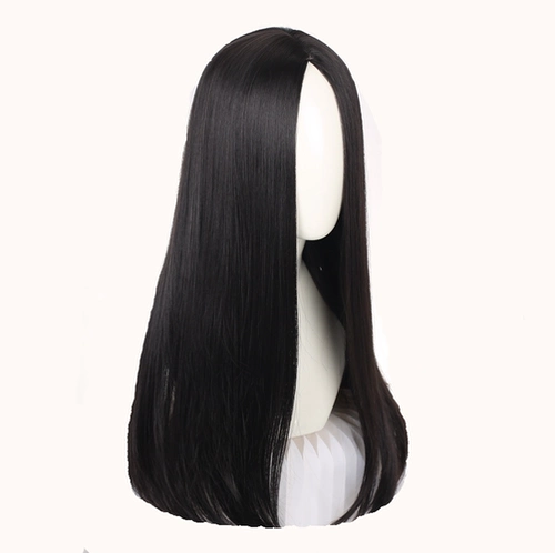 Парик, универсальный шлем подходит для мужчин и женщин с пробором по середине, прямые волосы, косплей