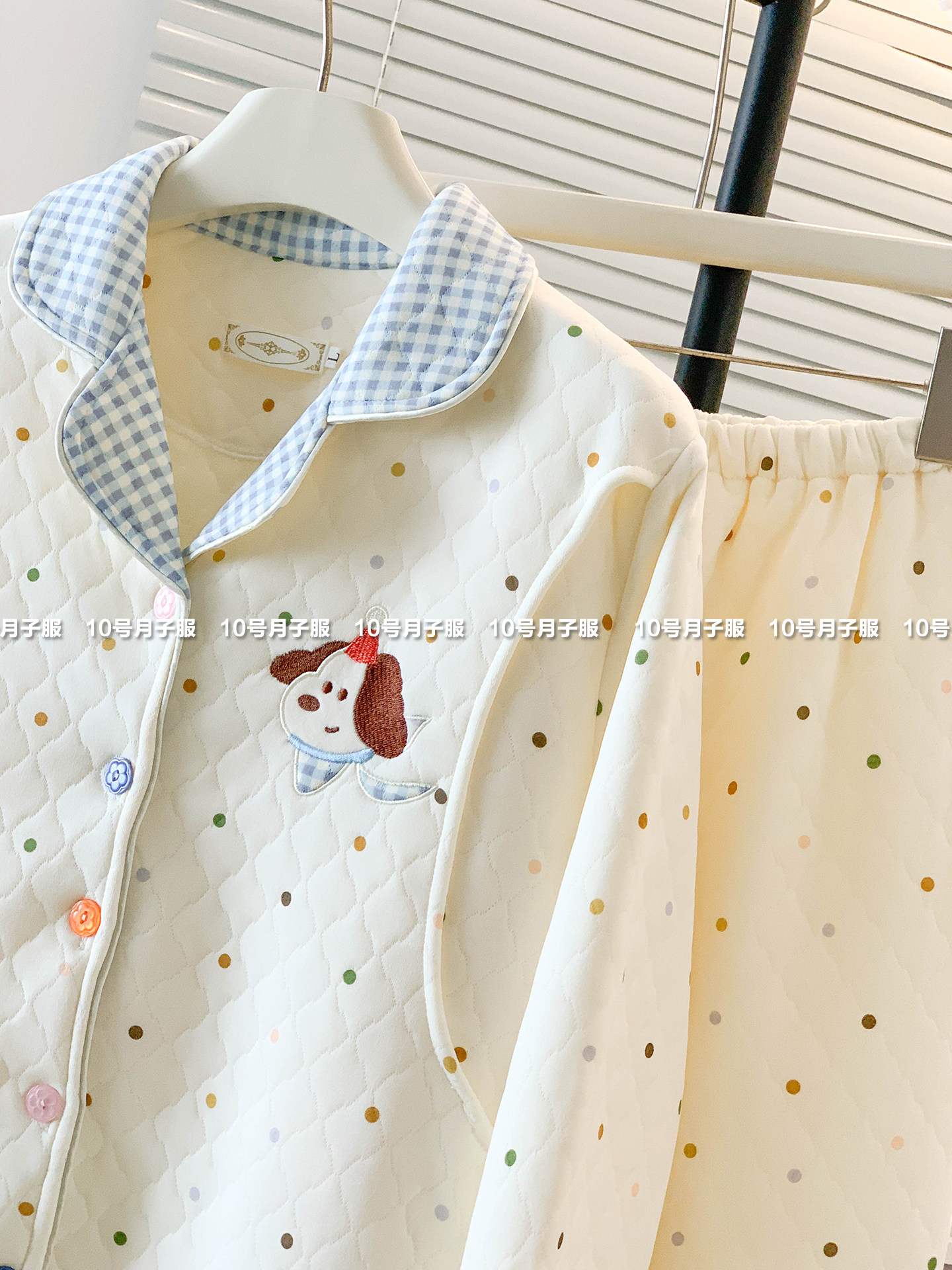 秋冬季加厚空气棉月子服春秋款纯棉产后孕妇睡衣哺乳期2月份3坐月 — 4