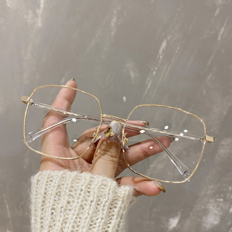 Glass female retro big face myopia Korean version tide web celebrity can be equipped with degree without makeup artifact eyes male