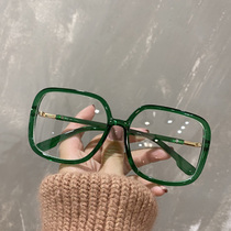 Anti-Blue anti-radiation glasses frame female Korean version of the tide can be equipped with a number of net red plain eye protection eyes big flat mirror male