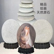 Painted stone DIY hand-painted pebbles native stone childrens painting stone cartoon creative stone painting flat painting stone