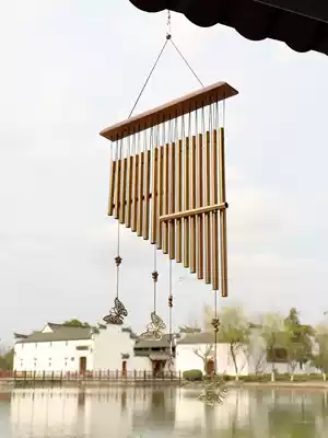 Chinese neoclassical ornaments door hanging courtyard outdoor butterfly gift props Dongba foreign trade music wind chimes