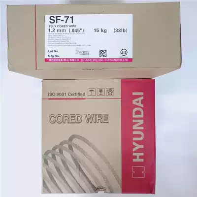 Korea Hyundai Gas protection carbon steel flux cored welding wire SF-71 ASME SFA5 20 E71T-1C 1 2mm