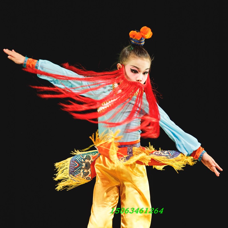 Small Lotus Breeze to Taste The Chick Performance Costumes Ziny Play Pussy Costumes Children's Opera Dance Costumes Flowers Mulan