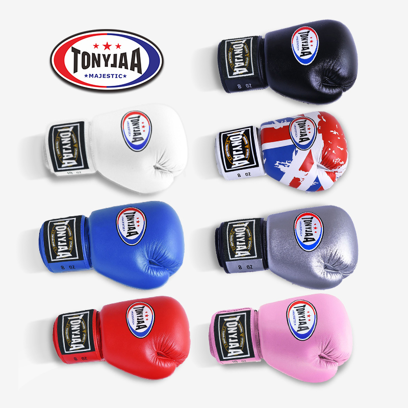 Tonyjaa Boxing Gloves, Muay Thai Gloves for Men and Women, Fighting Gloves, Sanda Training Professional Gloves, Special for Sandbags