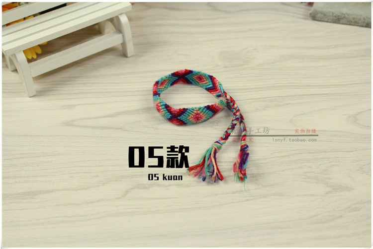 Châu Âu và Châu Mỹ Vòng tay bện boho Lễ hội Thuyền rồng Dây nhiều màu Dây đan tay Tay đàn ông và phụ nữ Cặp đôi Ảnh bãi biển vòng đá phong thủy