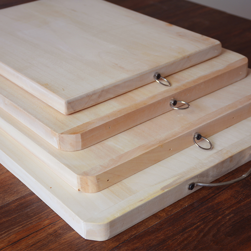 Liuwood cutting board solid wood whole wood rectangular thickened cutting plate household make up plate clear bin large wood chopping block case plate