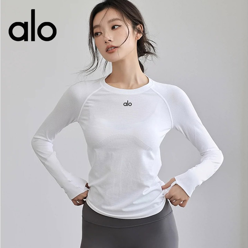 A | Yoga Clothes for Women in Autumn, High-Elastic Breathable Tops for Running, Training, Playing Badminton, Gym Training, Long-Sleeved T-Shirts A | Yoga Clothes for Women in Autumn, High-Elastic Breathable Tops for Running, Training, Playing Badminton, Gym Training, Long-Sleeved T-Shirts