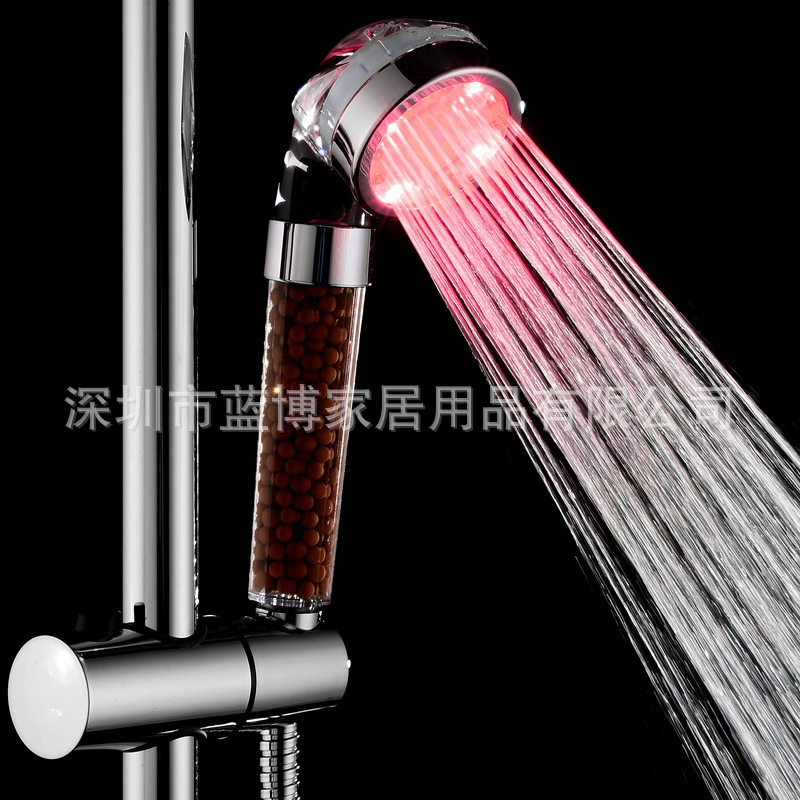 Negative ion LED shower head SPA shower head pressurized shower head LD8008-A23