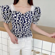 ACE Koreas Ouni 2022 Summer new Korean version with two-wearing-breasted-breasted-broken foam-soaked sleeveless short-sleeved T-shirt