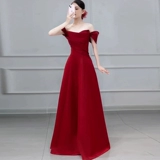 Бордовое вечернее платье для беременных, свадебное платье для невесты, открытые плечи, большой размер