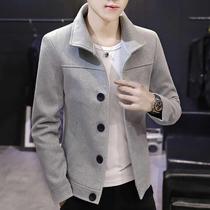 The Chauers new capsized fur coats mens body short Han version Autumn Winter Thickened Casual Mens Jacket Blouses