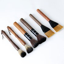 Black sandalwood raising pot pen not dropping Mao Chinese soft hair solid wood tea pen devil Mao tea set accessories Gongfu Tea path tea brush