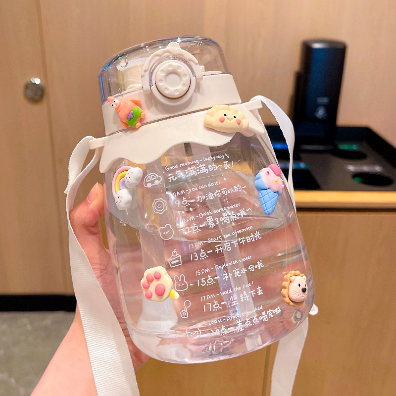 Small frescoed summer slanted daily reminder to drink water glass oversize student kettle tennis red teenage girl cute mug