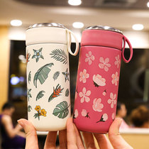 Mori creative thermos cup ins Harajuku style simple literary water bottle male female student water Cup portable tea