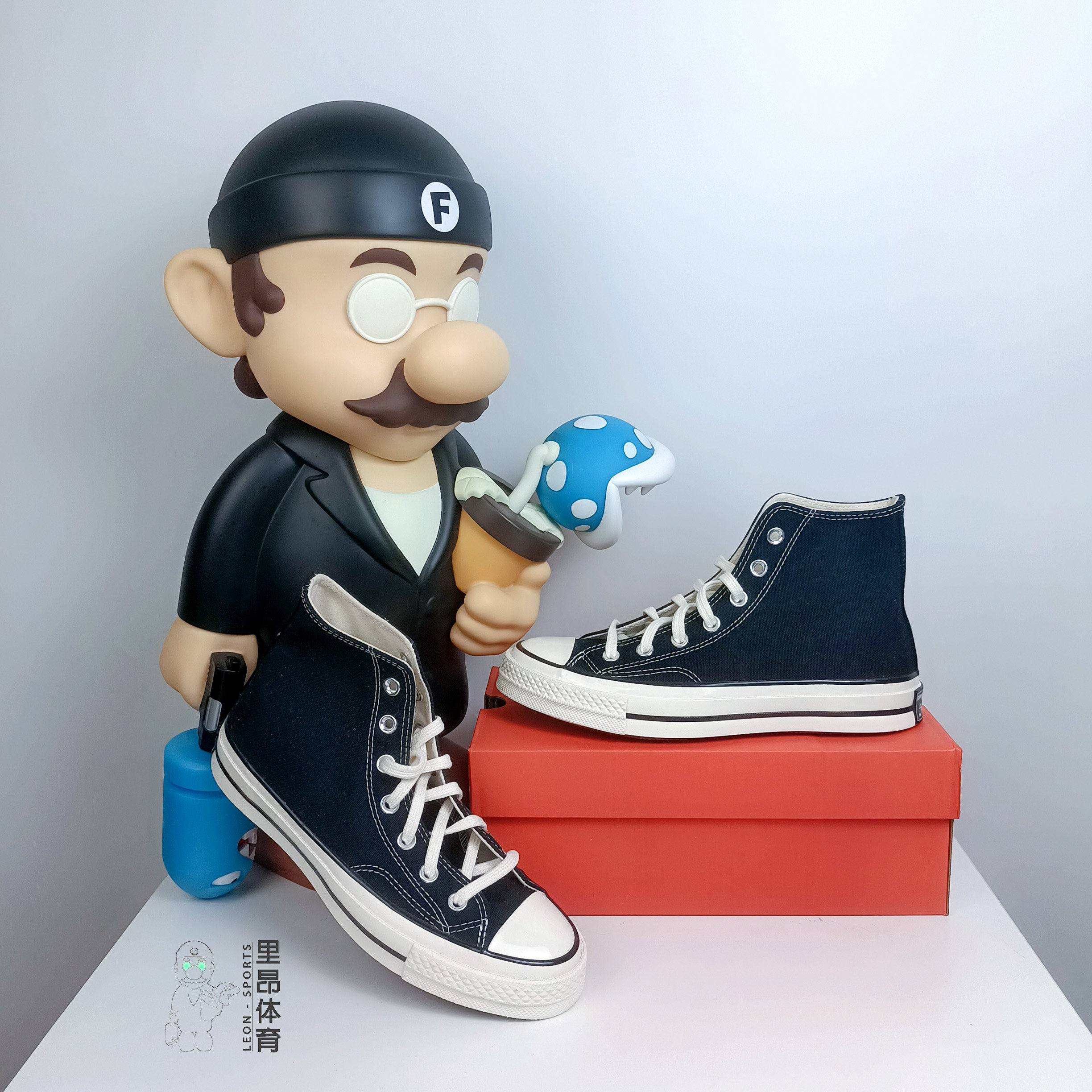 CONVERSE Converse 1970s high-top classic retro black Samsung standard casual couple canvas shoes 162050C