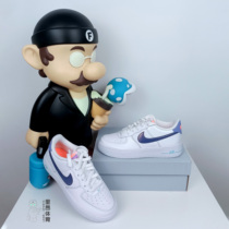 Lyon Sports Nike Air Force 1 Air Force One White and Blue Gradient Casual Womens Shoes DC8188-100