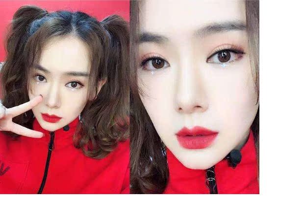 Hoa hồng với các ngôi sao trang điểm mắt yêu sequin trang điểm long lanh nàng tiên cá gel mắt phấn mắt bảng mắt clio prism