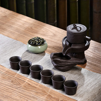 Send incense burner automatic tea set Rotating stone mill automatic set Household creative single lazy Kung Fu tea set Tea maker