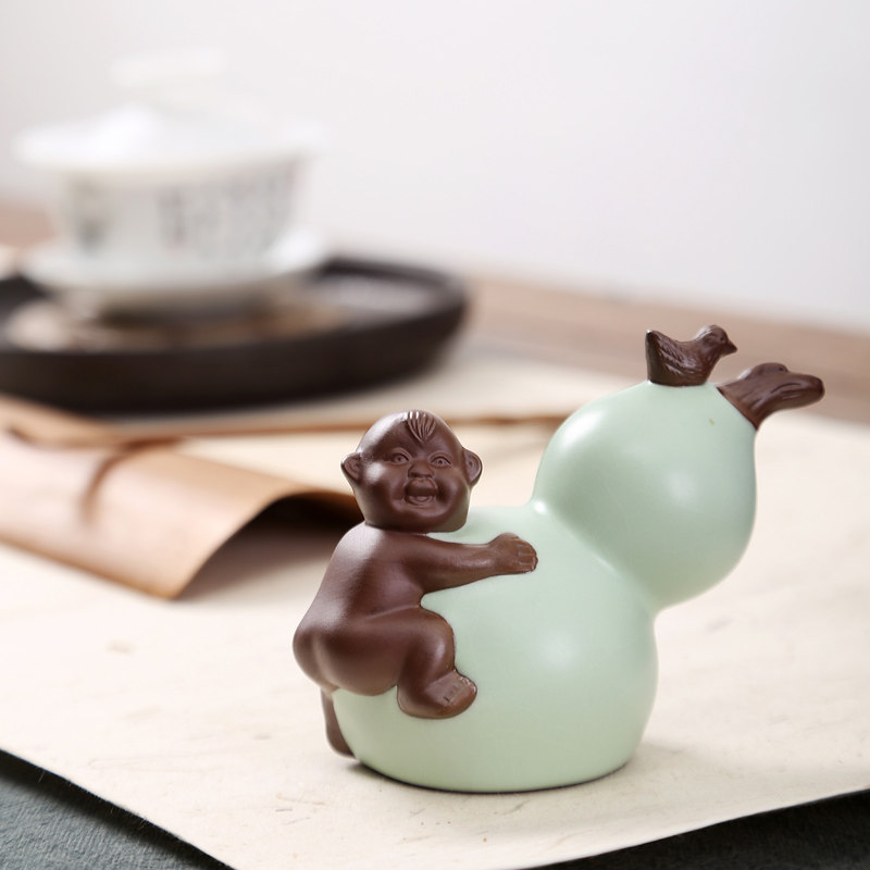 Ceramic tea darling Hulueva Ruva kiln Gothic kilns can be raised without discoloration Tea Play Tea Dao Accessories Defied Purple Sand Tea Set