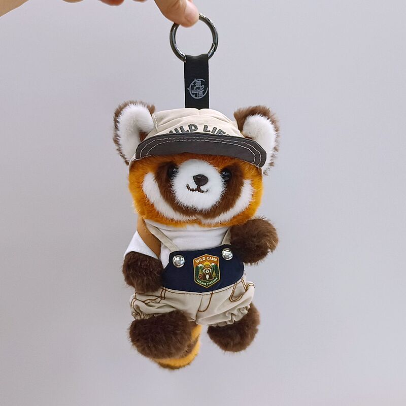 Panda Doll with Movable Limbs, Raccoon Plush Toy, Bag Pendant, Keychain, Decoration, Authentic from Chengdu Panda Base Panda Doll with Movable Limbs, Raccoon Plush Toy, Bag Pendant, Keychain, Decoration, Authentic from Chengdu Panda Base