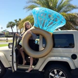 Большой надувной бриллиантовый плавательный круг из ПВХ, детское вспомогательное обручальное кольцо для плавания