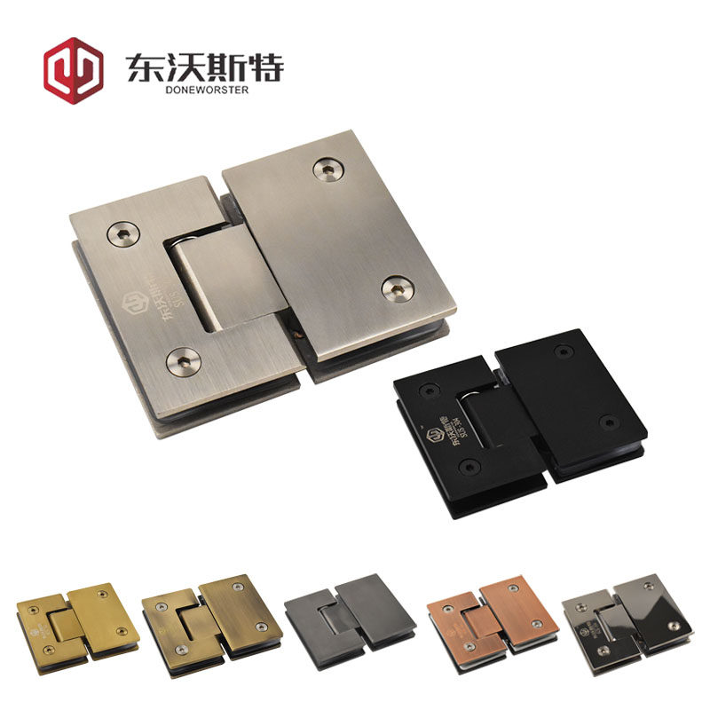 180 degree bathroom glass clip 304 stainless steel two-way shower room toilet frameless glass door hinge