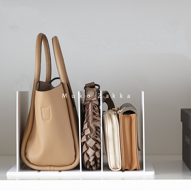 Japanese-style bag storage shelf wardrobe finishing partition vertical partition can be spliced ​​wardrobe partition shelf artifact