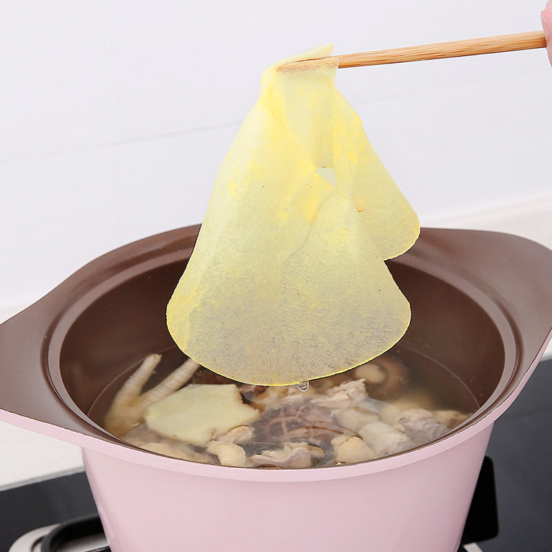 Japan cooking broth with food grade suction oil paper for fat reduction period saucepan soup to greasy kitchen household food to depup