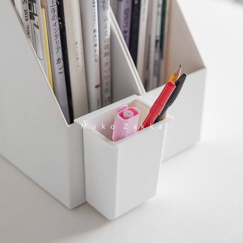 Japanese style pen box PP file box with suspended box office pen wall hanging box hanging small collection box
