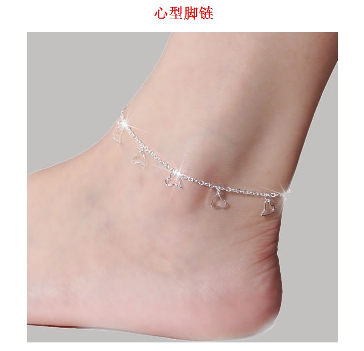 Chaine de cheville femme en argenterie - Le Japon et la Corée du Sud - Ref 1140871 Image 16