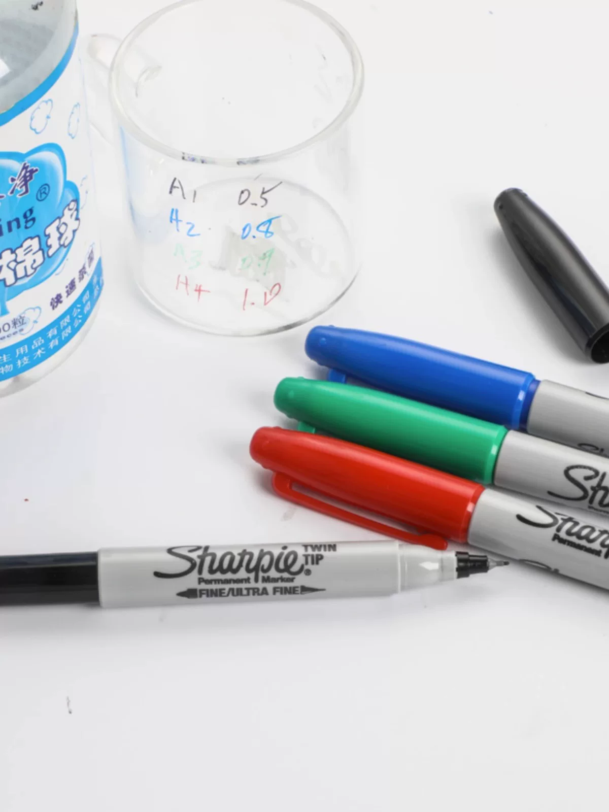 Двухсторонний маркер Sharpie, пылящийся лабораторный маркер без пыли, масляно-алкогольного типа ручка, японский стиль для бизнеса и литературы