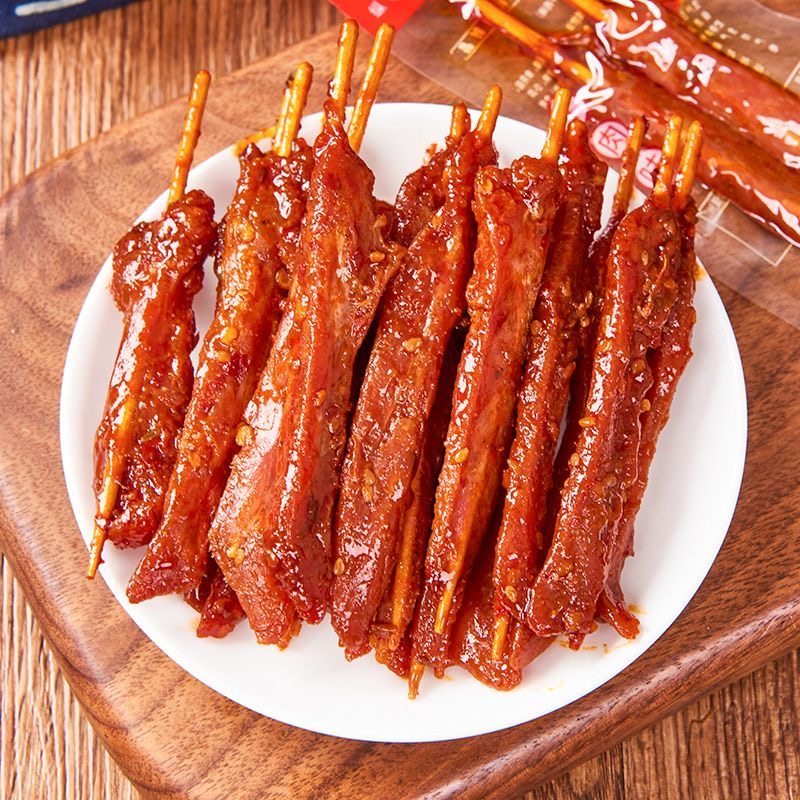 Hunan Specialty Beef and Lamb Flavored Instant Snacks, Toothpick Meat, Spicy Snacks