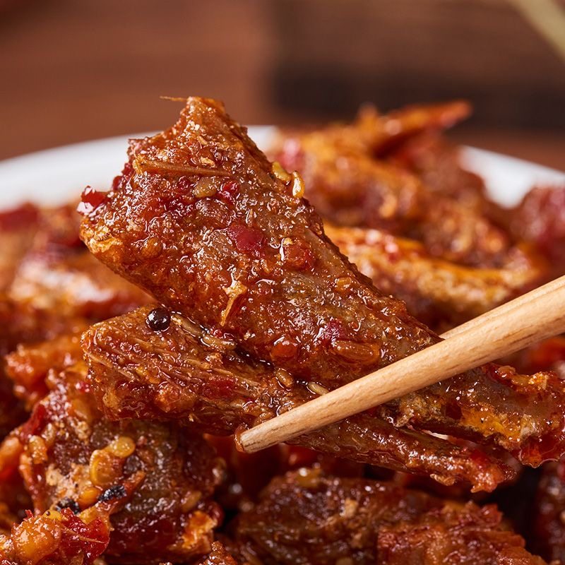 Xiangbin Jiugui Fish Spicy Bbq Crispy Fish Nuggets Hunan Flavored Sea Fish Spicy Fish Ready-To-Eat Chewy Snacks