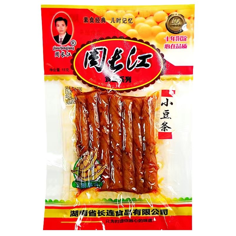 Zhou Changjiang Spicy Bean Strips, Spicy Bean Curd Snacks, Childhood Nostalgia Rolls, Post-90S Leisure Food