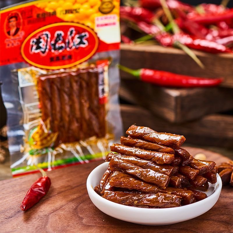 Zhou Changjiang Spicy Bean Strips, Spicy Bean Curd Snacks, Childhood Nostalgia Rolls, Post-90S Leisure Food