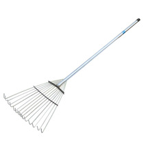 Thickened steel wire rake Household outdoor multi-tooth agricultural tools rake Garden rake Steel wire flat rake rake