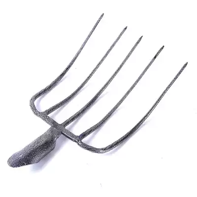 Factory direct hardware agricultural tools pile grass iron fork garden tools iron fork round tooth five tooth steel fork