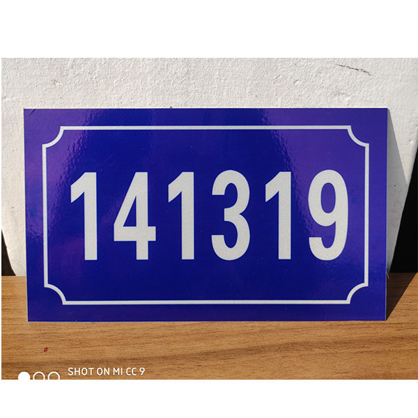 Happy to cai house number digital energy number plate 141319 house number custom home aluminum reflective house number