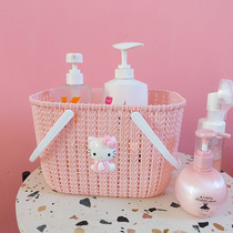 Portable bath basket Baths for washing supplies Students Dormitory Cute Bath blue Bathrooms Containing Basket baskets