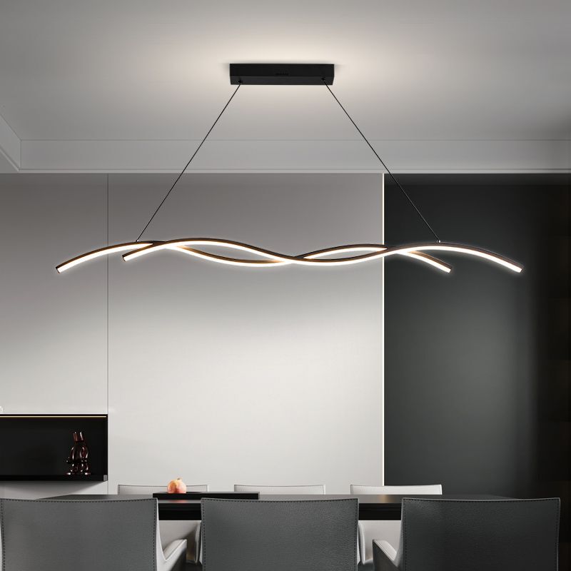 Restaurant Chandelier 2025 New Led Eye Protection Scandinavian Modern Simple Creative Dining Table Full Spectrum Bar